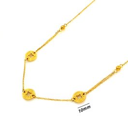 TN119 Dây chuyền nữ titan đông tiền tài lộc may mắn