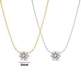 TN326 Dây chuyền titan 1 hột đá nhỏ siêu xinh