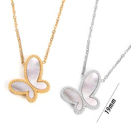 TN630 Dây chuyền nữ titan mặt hình con bướm