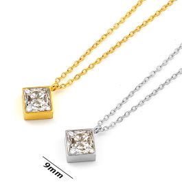 TN692 Dây chuyền nữ titan mặt hình vuông