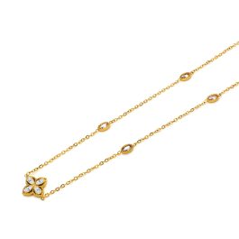 TN877 Dây chuyền nữ titan mặt hoa 4 cánh