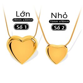TN894 Dây chuyền nữ titan trái tim