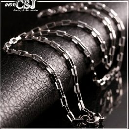 D001 Dây chuyền inox ô chữ nhật