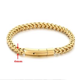 LN158 Lắc tay titan nam Titan 6mm khóa ống tròn