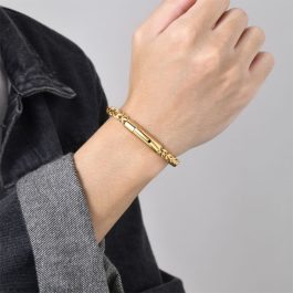 LN158 Lắc tay titan nam Titan 6mm khóa ống tròn