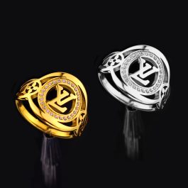 N685 Nhẫn titan thời trang LV