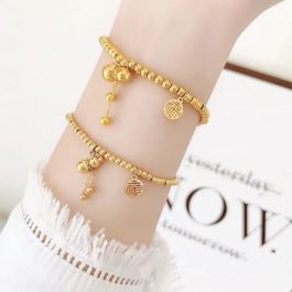 TA222 Lắc vòng tay bi hồ lô titan