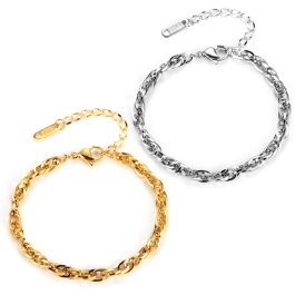 TA325 Lắc tay nữ titan 3 khoen lồng xoắn ốc 5ly