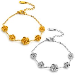 TA334 Lắc tay titan hoa hồng