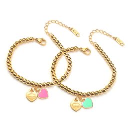 TA375 Lắc tay bi titan Trái tim Fantastic new york 520