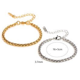 TA414 Lắc tay titan kiểu bông dừa xoắn trơn không phụ kiện