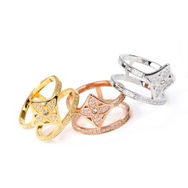 TC046 Nhẫn nữ titan thời trang LV cao cấp