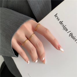 TC173 Nhẫn titan bảng nhỏ mỏng chạm hình tia X