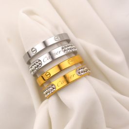 TC201 Nhẫn nữ titan thời trang cartier