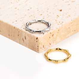 TC210 Nhẫn nữ titan mắc trúc