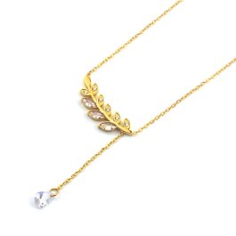 TN413 Dây chuyền nữ titan bông lúa đính kim cương cực xinh