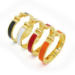 TV093 Vòng tay titan thời trang Hermes chữ H