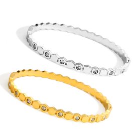 TV124 Vòng tay titan họa tiết tổ ong