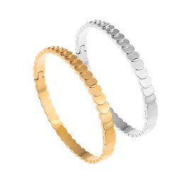 TV171 Vòng tay nữ titan họa tiết vẩy cá