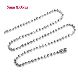 DN179 Dây chuyền bi inox size 5mm dài 60cm