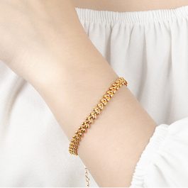 TA147 Lắc tay nữ titan hình bông lúa