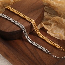 TA163 Lắc tay nữ titan kiểu lật đôi 6mm