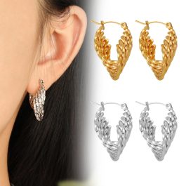 TB262 Hoa tai, Bông tai nữ titan khoen tròn