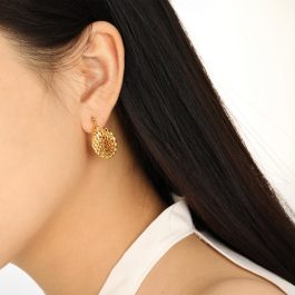 TB262 Hoa tai, Bông tai nữ titan khoen tròn