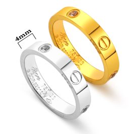 TC091 Nhẫn titan cartier thời trang đẳng cấp