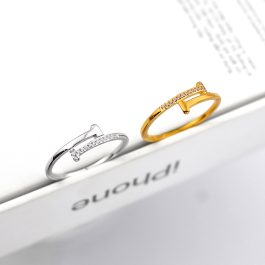 TC293 Nhẫn nữ titan cây đinh