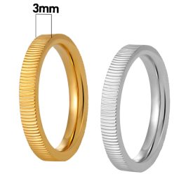 TC317 Nhẫn nữ titan họa tiết mắt mèo bảng 3mm