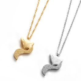 TN004 Vòng cổ titan hồ ly, dây chuyền titan con cáo