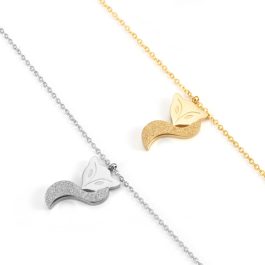 TN004 Vòng cổ titan hồ ly, dây chuyền titan con cáo