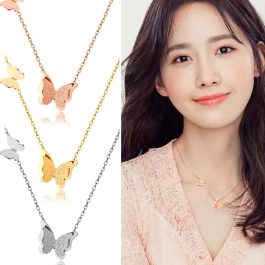 TN014 Dây chuyền titan con bướm cách điệu