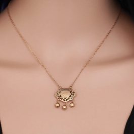 TN035 Dây chuyền titan khóa trường thọ chuông