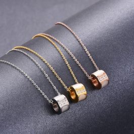 TN107 Dây chuyền titan ống cẩm xà cừ