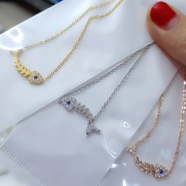 TN376 Dây chuyền titan hình xương cá