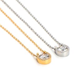 TN665 Dây chuyền nữ titan mặt hình móng ngựa