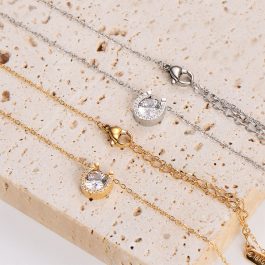 TN665 Dây chuyền nữ titan mặt hình móng ngựa