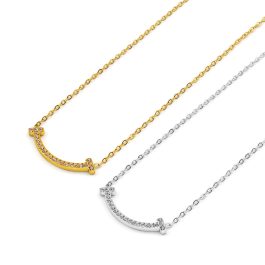 TN684 Dây chuyền nữ titan miệng cười vui vẻ may mắn