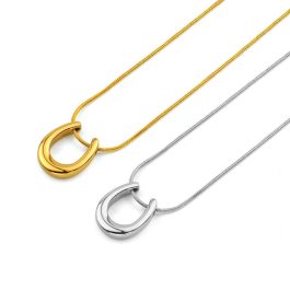 TN691 Dây chuyền nữ titan mặt hình móng ngựa