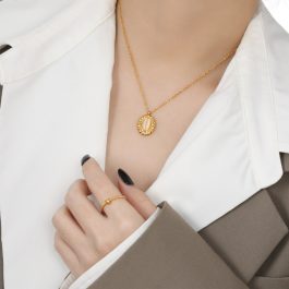 TN706 Dây chuyền titan đá mặt mèo