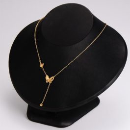 TN736 Dây chuyền nữ titan con bướm chạm khía