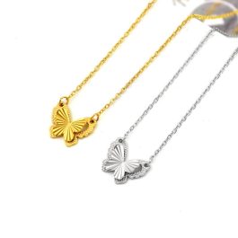 TN775 Dây chuyền nữ titan mặt hình con bướm móc chạm máy