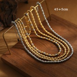 TN801 Dây chuyền nữ titan bi móc máy