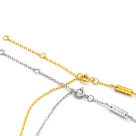 TN902 Dây chuyền nữ titan van cleef size 11mm khóa tròn