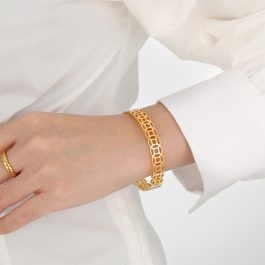 TV176 Vòng tay nữ titan kim tiền