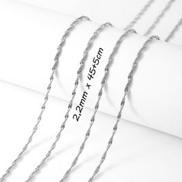 D029 Dây chuyền trơn Titan kiểu xoắn không mặt