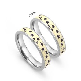 NC005 Nhẫn inox cặp đôi hình ngôi sao