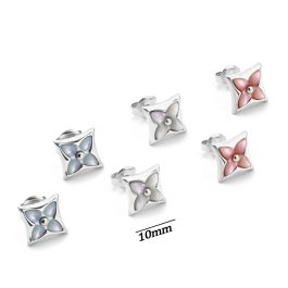 TB319 Bông tai nữ titan LV hình thoi